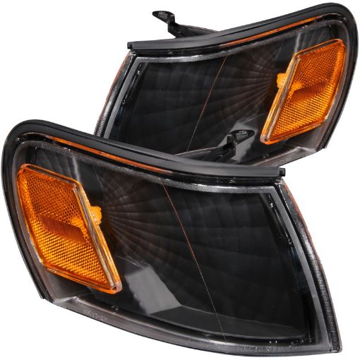 Kuva: ANZO Corner Lights 1993 - 1997 Toyota Corolla Euro Corner Lights Black w Amber Reflector