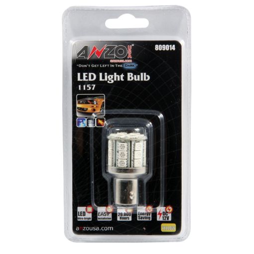 Kuva: ANZO LED Bulbs Universal LED 1157 Amber - 28 LEDs 1 34in Tall