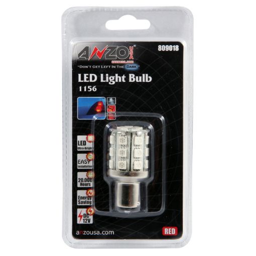 Kuva: ANZO LED Bulbs Universal LED 1156 Red - 24 LEDs 2in Tall