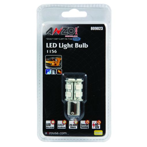 Kuva: ANZO LED Bulbs Universal LED 1156 Amber - 13 LEDs 1 34in Tall