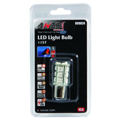 Kuva: ANZO LED Bulbs Universal LED 1157 Red - 18 LEDs 1 34in Tall