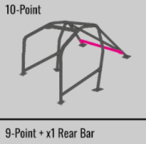 Kuva: Cusco SFTY21 2 - Passenger 10 - Point BLK DASH - THROUGH Roll Cage Subaru STi GRB 08 - 14 (SONo Cancel)