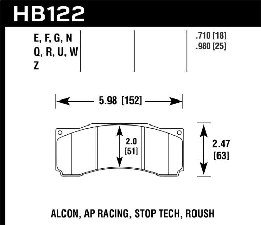 Kuva: Hawk DTC - 80 AP Racing Alcon Race Brake Pads