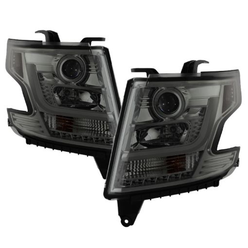 Kuva: Spyder Chevy Tahoe Suburban 2015 - 2016 Projector Headlights - DRL LED - Smoke PRO - YD - CTA15 - DRL - SM