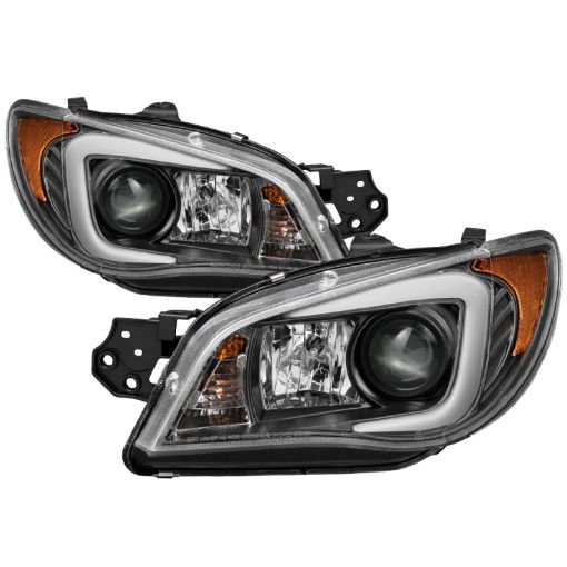 Kuva: Spyder Subaru WRX 06 - 07 Projector Headlights - HID Model Only - Black PRO - YD - SWRX06 - HID - LBDRL - BK