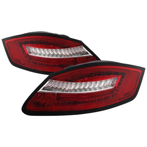 Kuva: Spyder Porsche 987 Cayman 06 - 08 Boxster 05 - 08 LED Tail Lights - Red Clear ALT - YD - P98705 - LED - RC