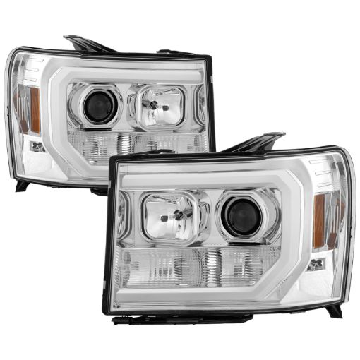 Kuva: Spyder GMC Sierra 150025003500 07 - 13 V2 Projector Headlights - Chrome PRO - YD - GS07V2 - LBDRL - C