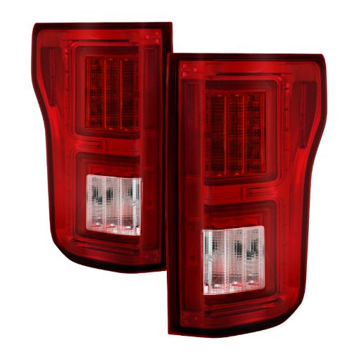 Kuva: Spyder Ford F150 2015 - 2017 Light Bar LED Tail Lights - Red Clear ALT - YD - FF15015 - LBLED - RC