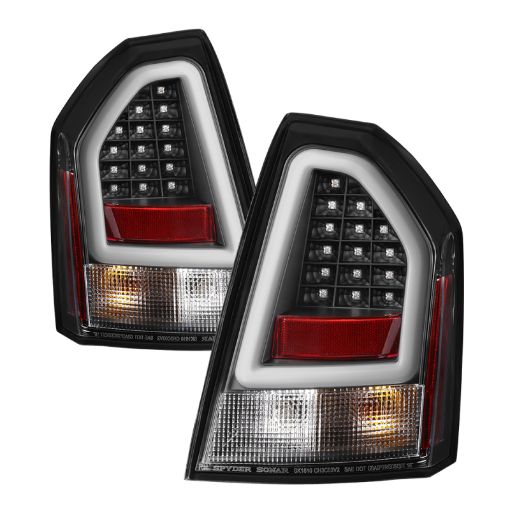 Kuva: Spyder Chrysler 300C 05 - 07 V2 Light Bar LED Tail Lights - Black ALT - YD - C305V2 - LED - BK