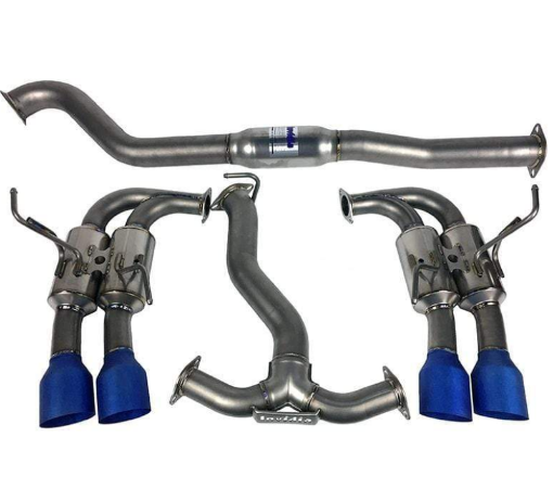 Kuva: Invidia 11 - 14 WRXSTi Gemini 80mm Full Titanium 101mm Quad Tip Cat - Back Exhaust