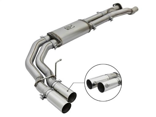 Kuva: aFe POWER Rebel Series 3in 409 SS Cat Back Exhaust w Polished Tips 17 Ford F - 150 Raptor V6 - 3.5L