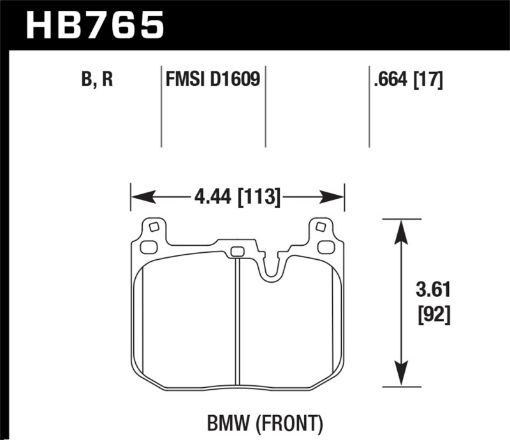 Kuva: Hawk 13 - 16 BMW 328i xDrive DTC - 70 Front Race Brake Pads