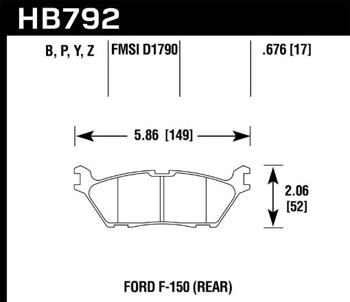 Kuva: Hawk 15 Ford F - 150 HPS 5.0 Rear Brake Pads