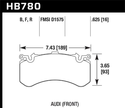 Kuva: Hawk 2016 Audi A8 Front High Performance Brake Pads