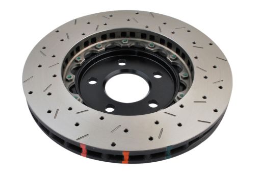 Kuva: DBA 05 - 10 Ford Mustang GT 11 - 13 V6 Front Drilled Slotted 5000 Series 2 Piece Rotor w Black Hat