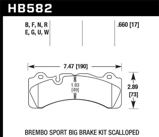 Kuva: Hawk Brembo Scalloped Caliper DTC - 30 Race Pads