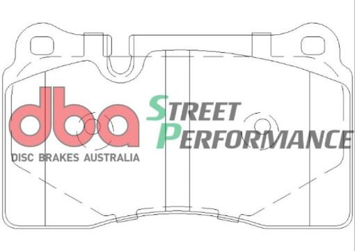 Kuva: DBA 09 - 13 Chevy Corvette ZR - 1 SP500 Rear Brake Pads