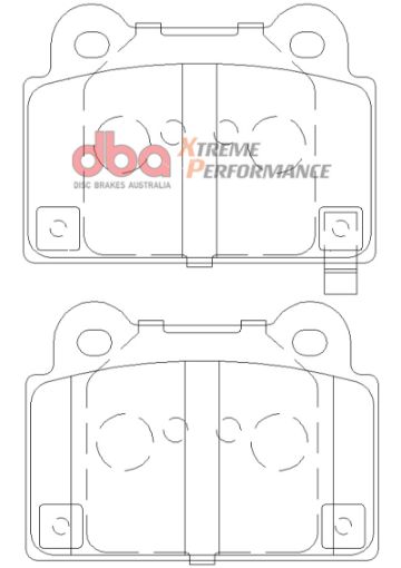 Kuva: DBA 08 - 14 Mitsubishi EVO XP650 Rear Brake Pads