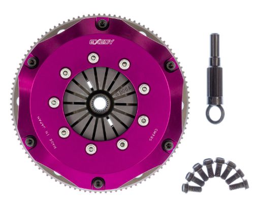 Kuva: Exedy 1999 - 2002 Nissan Silvia L4 Hyper Twin Carbon - R Clutch Rigid Disc Push Type Cover (wFW Bolts)