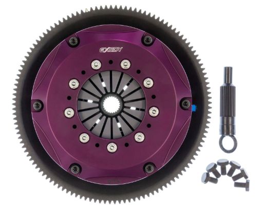 Kuva: Exedy 1986 - 1989 Mazda RX - 7 R2 Hyper Triple Cerametallic Clutch Rigid Disc Push Type Cover