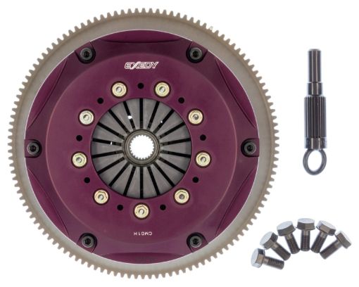 Kuva: Exedy 1989 - 1998 Nissan 240SX L4 Hyper Triple Cerametallic Clutch Rigid Disc Push Type Cover