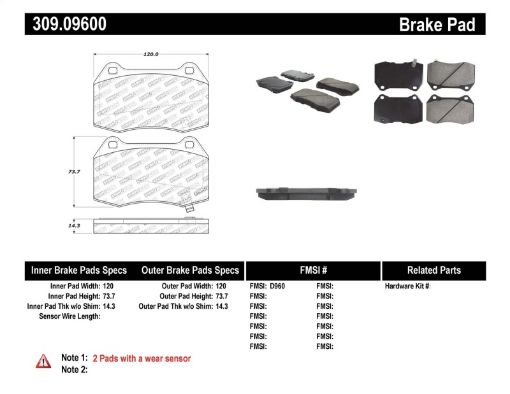 Kuva: StopTech Performance 02 - 07 350zG35 w Brembo Front Brake Pads