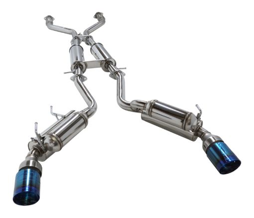 Kuva: HKS 09 370z Dual Hi - Power Titanium Tip Catback Exhaust (requires removal of emissions canister shie