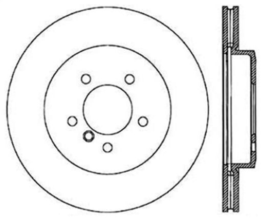 Kuva: StopTech 2001 - 2005 BMW 330Ci 330i 330xi Front Left Cyro Slotted Rotor