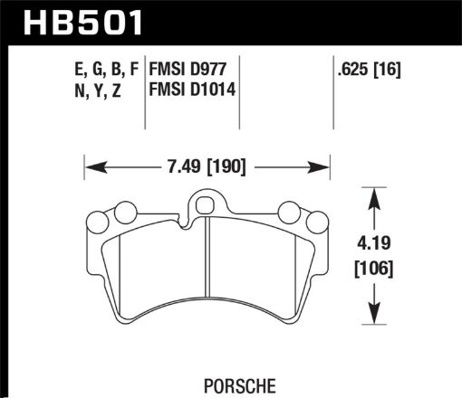 Kuva: Hawk 07 - 15 Audi Q7 Base Premium HP Compound Front Brake Pads