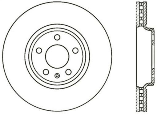 Kuva: StopTech 08 - 11 Audi A5 Quattro wTRWGirling Brakes Cryo Sport Slotted Drilled Front Left Rotor