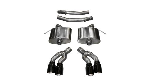 Kuva: Corsa 2016 - 2019 Cadillac CTS V 6.2L V8 2.75in Black Sport Axle - Back Exhaust