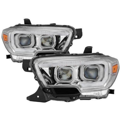 Kuva: xTune Toyota Tacoma 16 - 18 DRL Light Bar Projector Headlights - Chrome PRO - JH - TTA16 - LBDRL - C