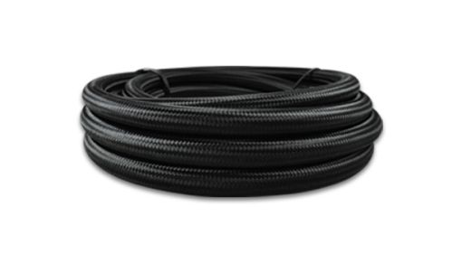 Kuva: Vibrant - 8 AN Black Nylon Braided Flex Hose .44in ID (50 foot roll)