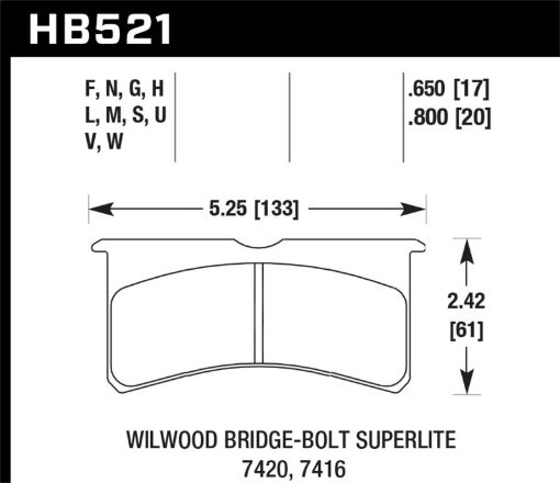 Kuva: Hawk Willwood BB SL 7420 DTC - 60 Race Brake Pads