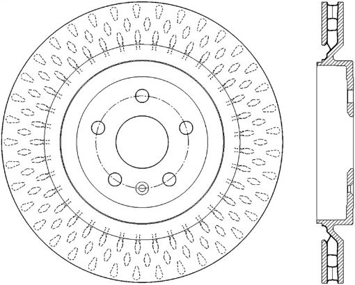 Kuva: StopTech Power Slot 13 - 15 Cadillac CTS - V Rear Right Sportstop Slotted Rotor