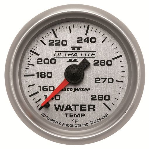 Kuva: Autometer Ultra - Lite II 52mm 140 - 280 Deg F Mechanical Water Temp Gauge