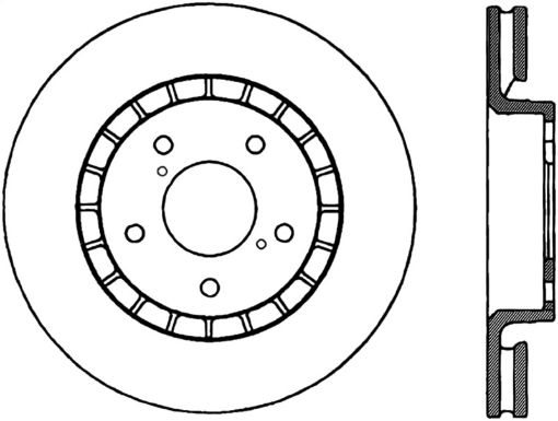 Kuva: StopTech Power Slot 14 - 16 Lexus IS300IS350 Front Right Slotted Cryo Rotor - Canada Spec