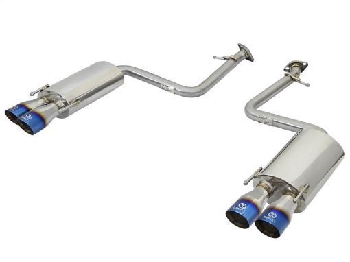 Kuva: aFe Takeda 16 - 17 Lexus RC 200T 2.0L (t) 2in. SS Axle - Back Exhaust System wPolished Blue Tips