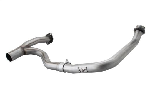 Kuva: aFe Twisted Steel Y Pipe 2 - 2.5in SS Exhaust 12 - 17 Jeep Wrangler Unlimited V6 - 3.6L(4 Dr - Manual Trans)