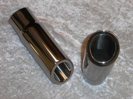 Kuva: Stainless Works Double Wall 30 Deg Slash Cut Exhaust Tip 3in Body 2 12in ID