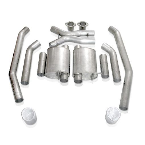 Kuva: Stainless Works 2005 - 06 GTO 3in Catback Chambered Mufflers X - Pipe