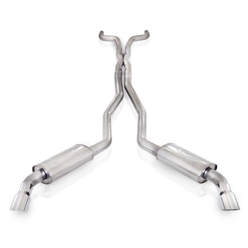 Kuva: Stainless Works 2010 - 15 Camaro 6.2L 3in Exhaust X - Pipe S - Tube Turbo Mufflers Polished Tips