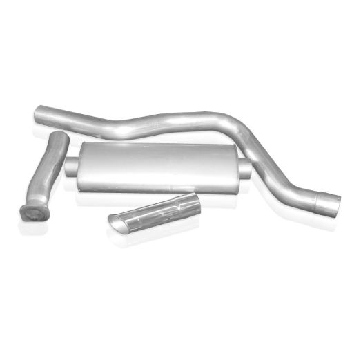 Kuva: Stainless Works 2006 - 09 Chevy 6.0L Trailblazer SS 3 - 12in Catback Single Chambered Muffler Factory