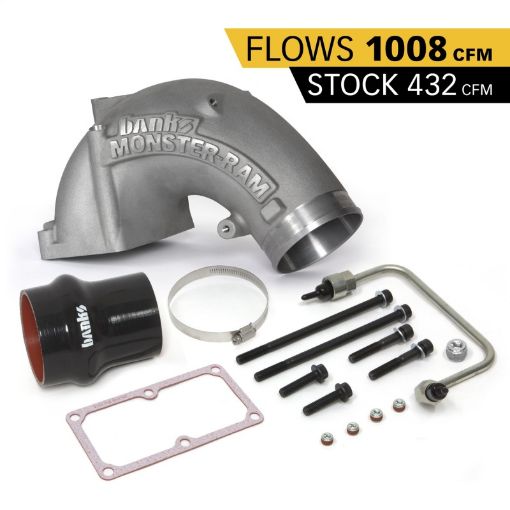 Kuva: Banks Power 07.5 - 17 Ram 25003500 6.7L Diesel Monster - Ram Intake System w Fuel Line 4in Natural