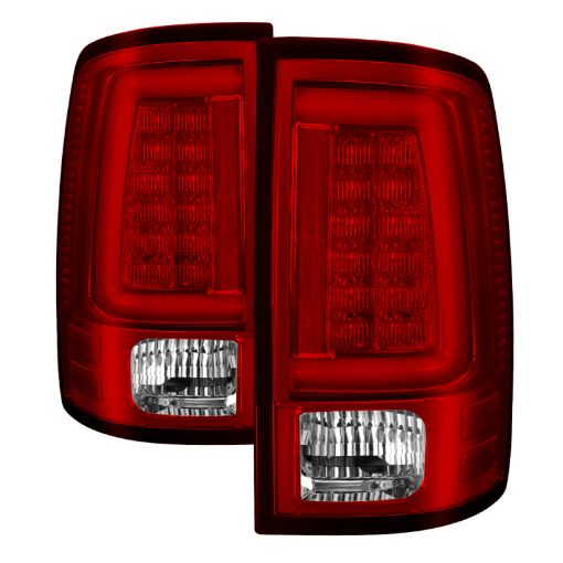 Kuva: Spyder 09 - 16 Dodge Ram 1500 Light Bar LED Tail Lights - Red Clear ALT - YD - DRAM09V2 - LED - RC