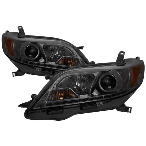 Kuva: Spyder 11 - 14 Toyota Sienna Projector Headlights - DRL LED - Smoke PRO - YD - TSEN11 - DRL - SM