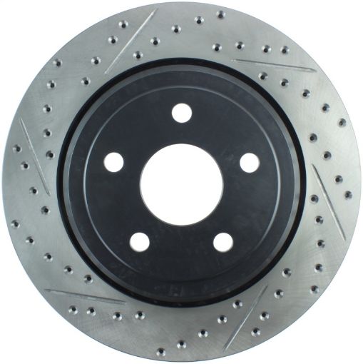 Kuva: StopTech 12 - 15 Jeep Cherokee SRT8 Sport Slotted Drilled Rear Passenger Side Rotor