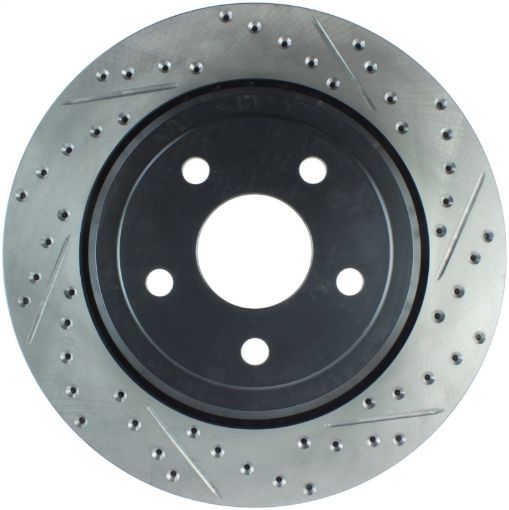 Kuva: StopTech 12 - 15 Jeep Cherokee SRT8 Sport Slotted Drilled Rear Driver Side Brake Rotor