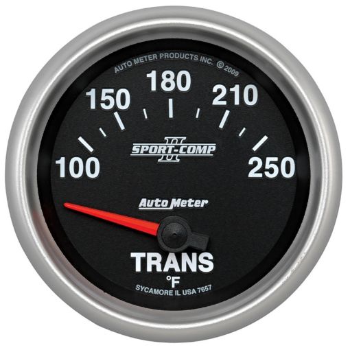 Kuva: Autometer Sport - Comp II 66.7mm 100 - 250 Deg F Transmission Electric Temperature Gauge