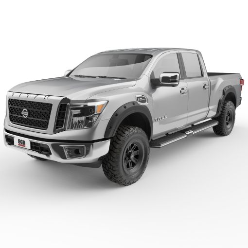 Kuva: EGR 2017 Nissan Titan Bolt - On Look Fender Flares - Set - Black Matte (796005)